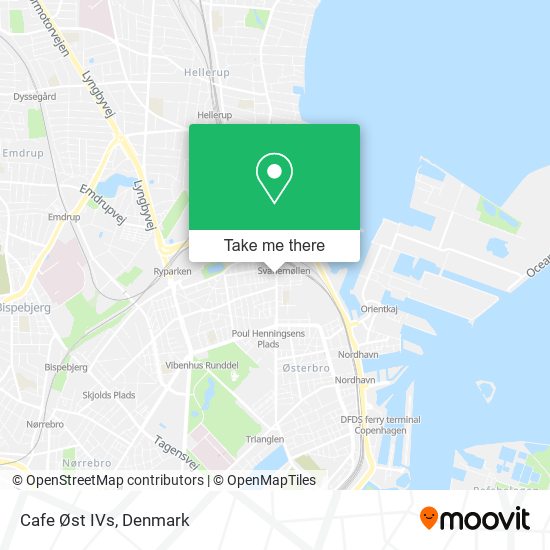 Cafe Øst IVs map