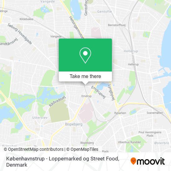 Københavnstrup - Loppemarked og Street Food map