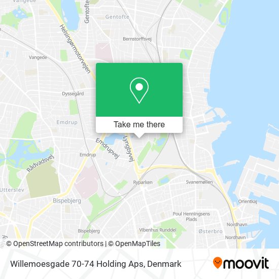 Willemoesgade 70-74 Holding Aps map