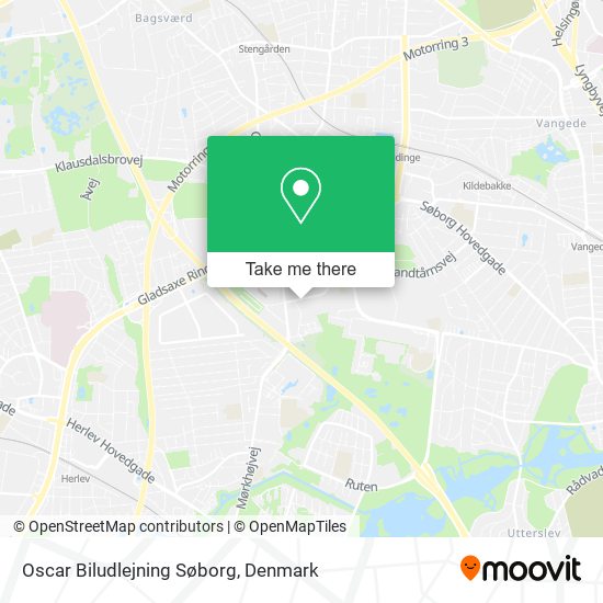 Oscar Biludlejning Søborg map