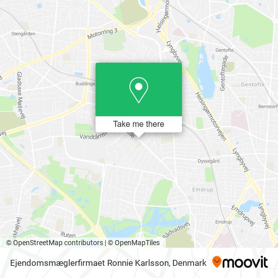 Ejendomsmæglerfirmaet Ronnie Karlsson map