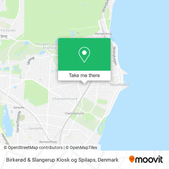 Birkerød & Slangerup Kiosk og Spilaps map