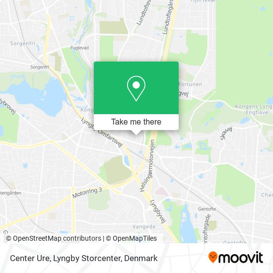 Center Ure, Lyngby Storcenter map