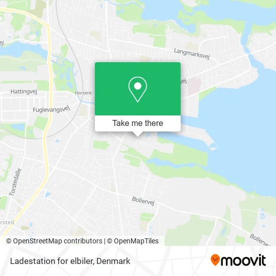 Ladestation for elbiler map