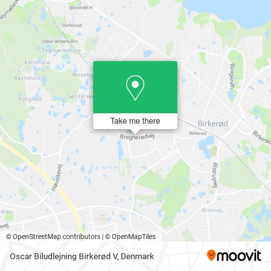 Oscar Biludlejning Birkerød V map