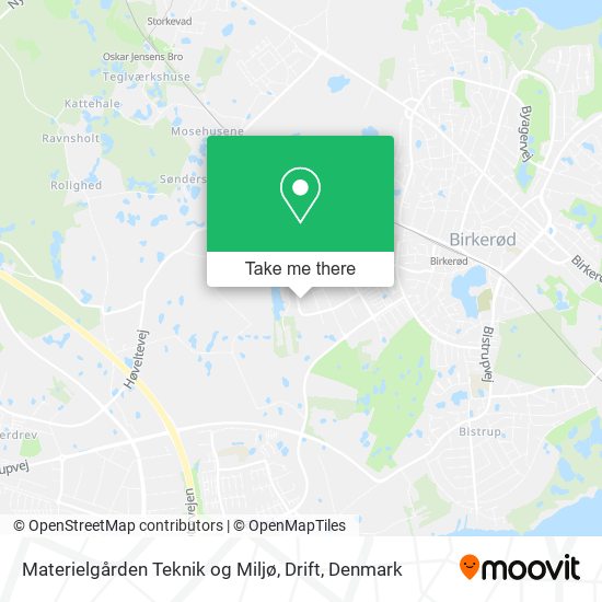 Materielgården Teknik og Miljø, Drift map