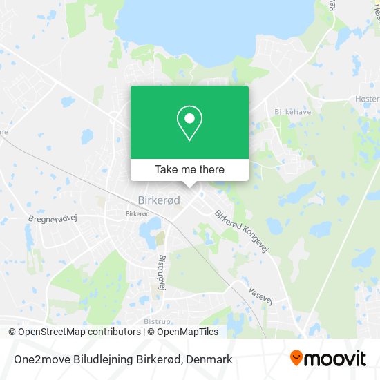 One2move Biludlejning Birkerød map
