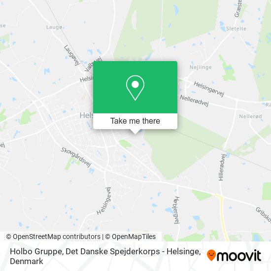 Holbo Gruppe, Det Danske Spejderkorps - Helsinge map
