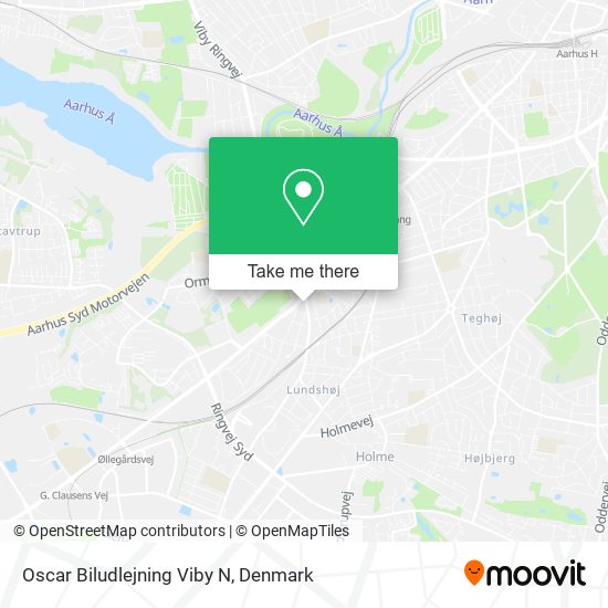 Oscar Biludlejning Viby N map