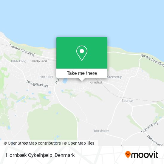 Hornbæk Cykelhjælp map