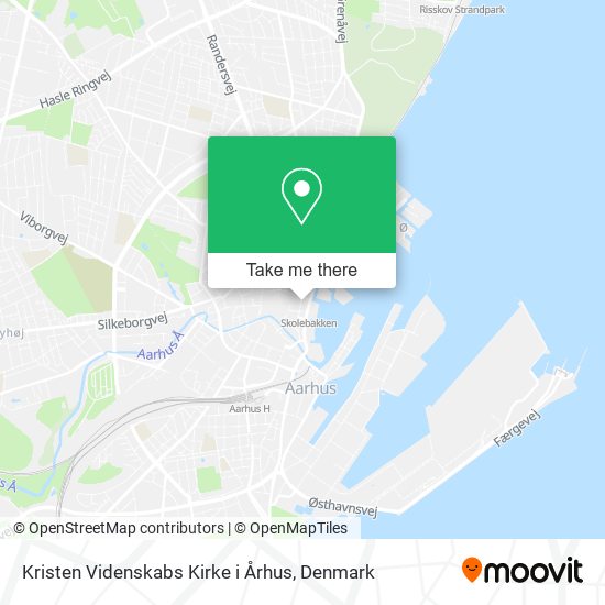 Kristen Videnskabs Kirke i Århus map