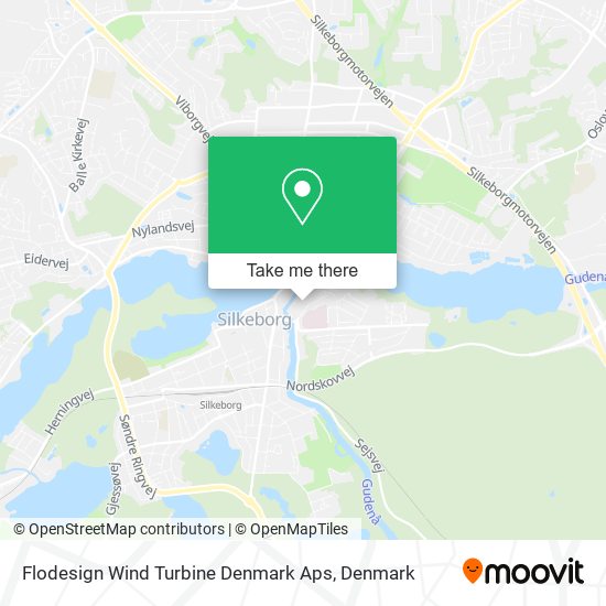 Flodesign Wind Turbine Denmark Aps map