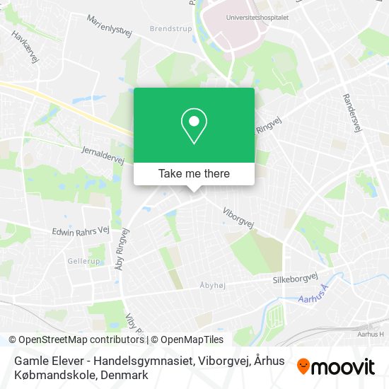 Gamle Elever - Handelsgymnasiet, Viborgvej, Århus Købmandskole map