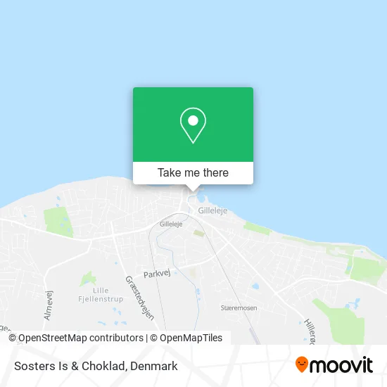 Sosters Is & Choklad map