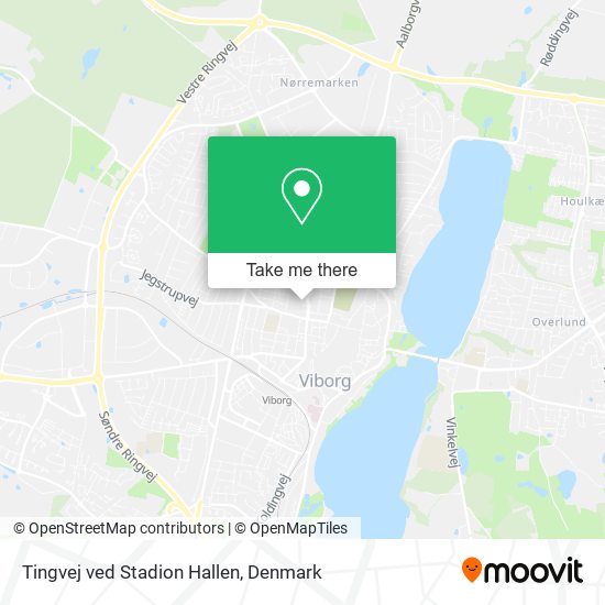 Tingvej ved Stadion Hallen map