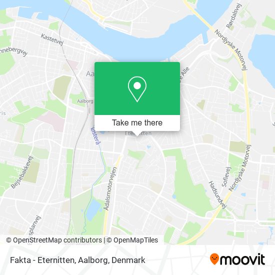 Fakta - Eternitten, Aalborg map