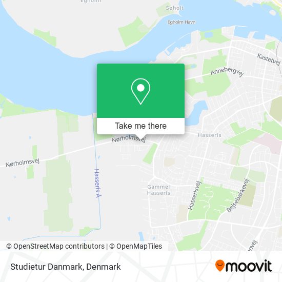 Studietur Danmark map