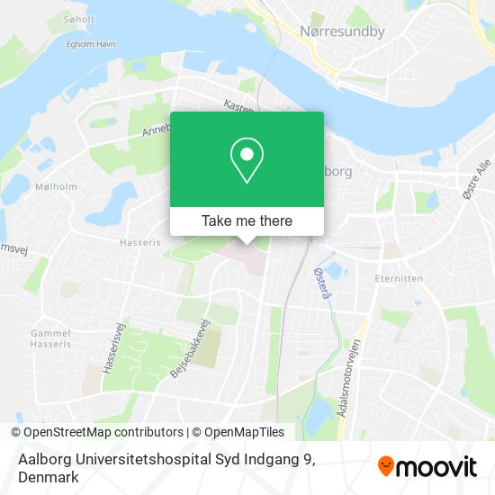 Aalborg Universitetshospital Syd Indgang 9 map