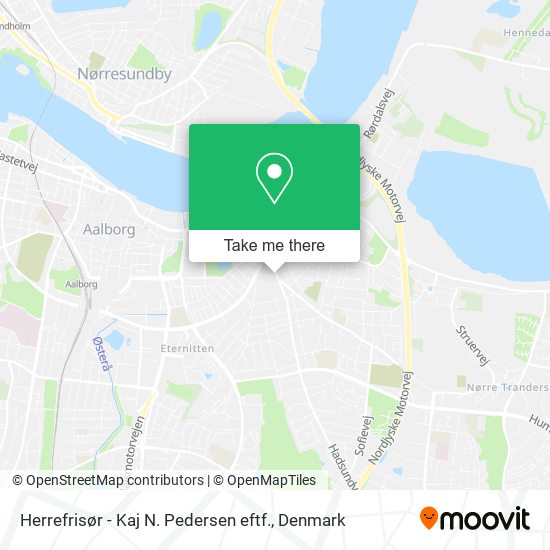 Herrefrisør - Kaj N. Pedersen eftf. map