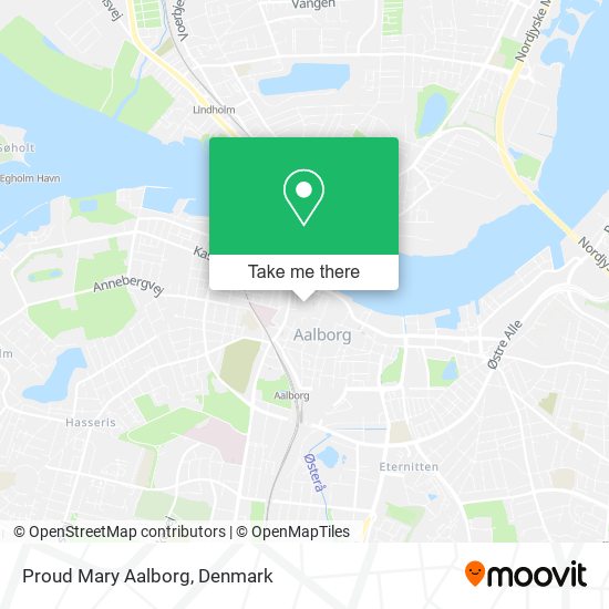 Proud Mary Aalborg map