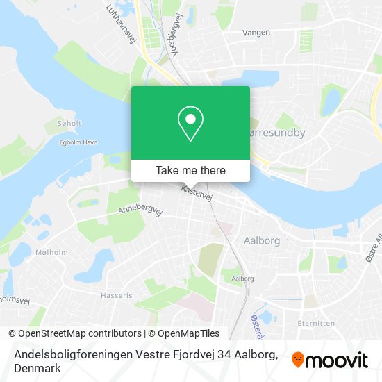 Andelsboligforeningen Vestre Fjordvej 34 Aalborg map