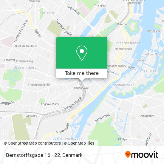 Bernstorffsgade 16 - 22 map