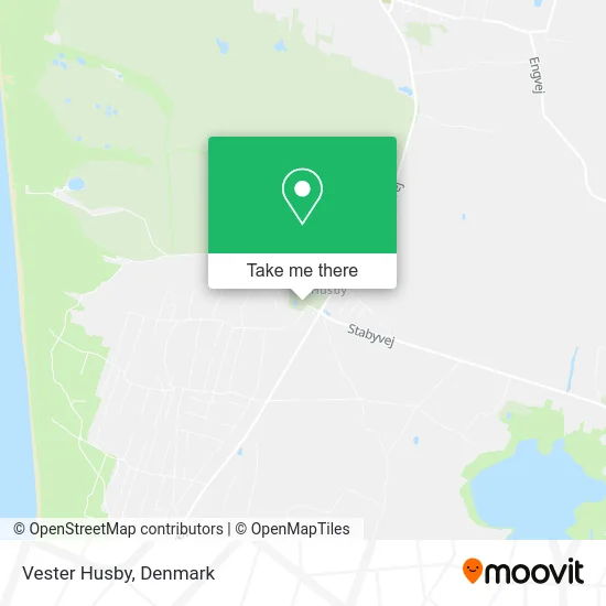 Vester Husby map