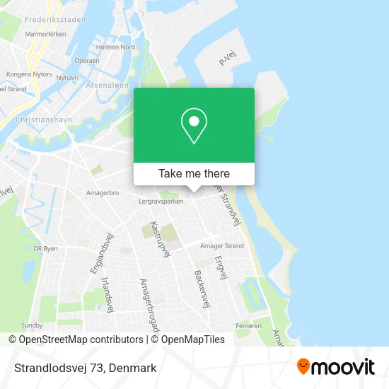 Strandlodsvej 73 map