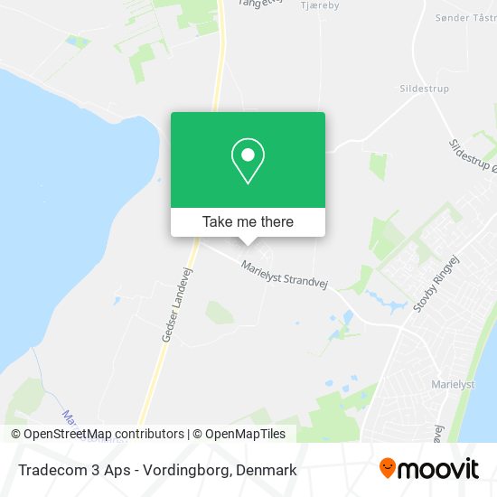 Tradecom 3 Aps - Vordingborg map