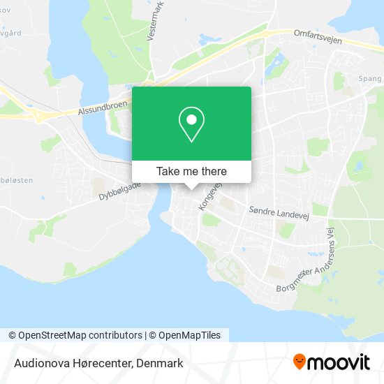 Audionova Hørecenter map