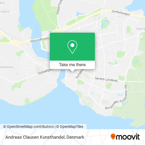 Andreas Clausen Kunsthandel map