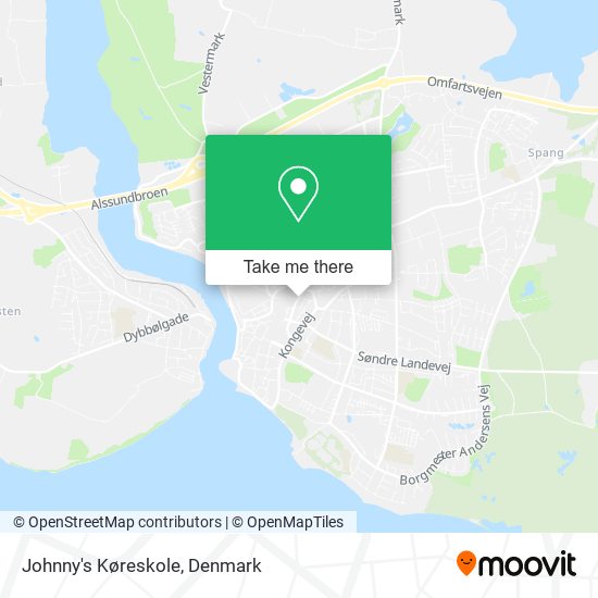 Johnny's Køreskole map