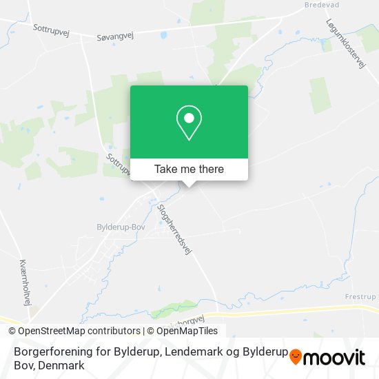 Borgerforening for Bylderup, Lendemark og Bylderup Bov map