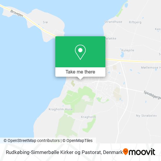 Rudkøbing-Simmerbølle Kirker og Pastorat map