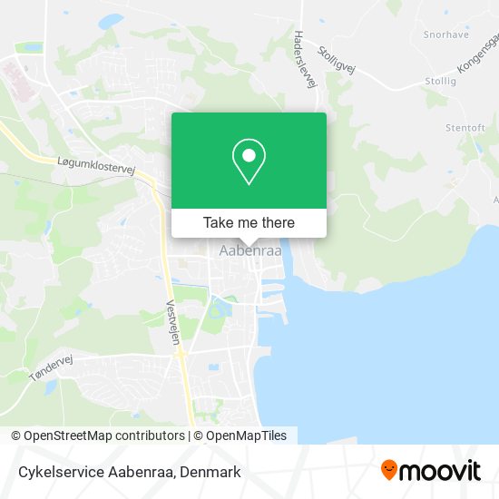 Cykelservice Aabenraa map
