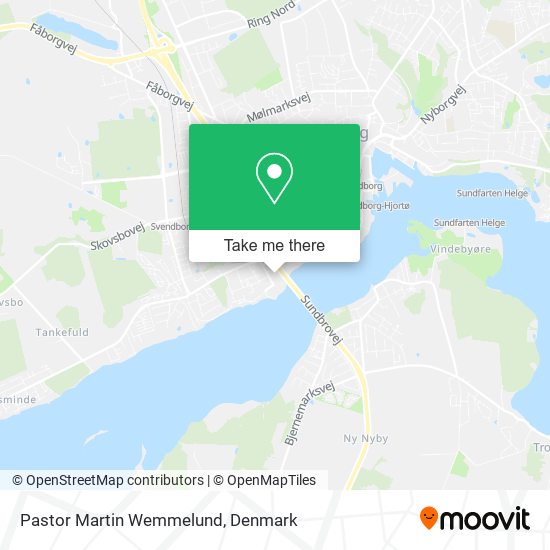 Pastor Martin Wemmelund map