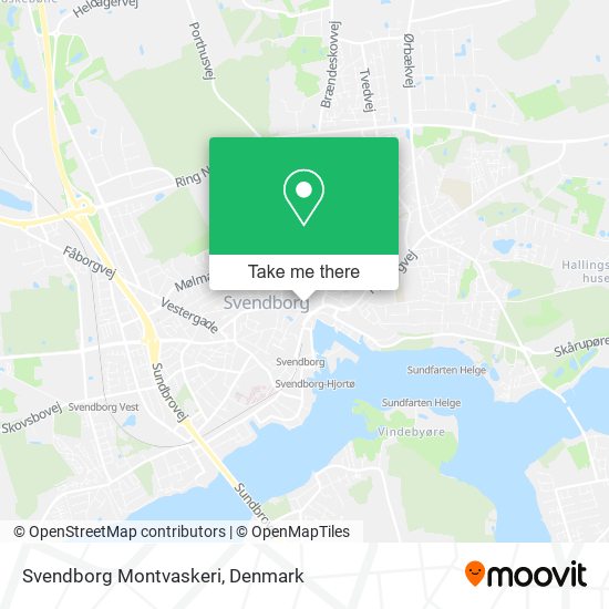 Svendborg Montvaskeri map