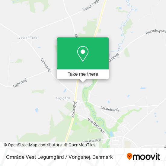 Område Vest Løgumgård / Vongshøj map