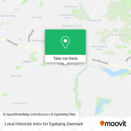 Lokal Historisk Arkiv for Egebjerg map