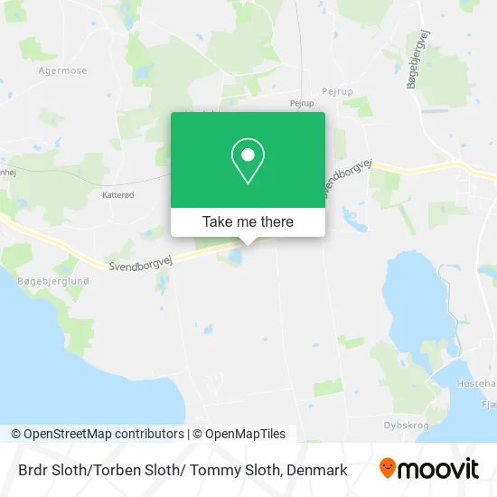 Brdr Sloth / Torben Sloth/ Tommy Sloth map