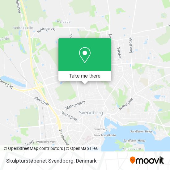 Skulpturstøberiet Svendborg map