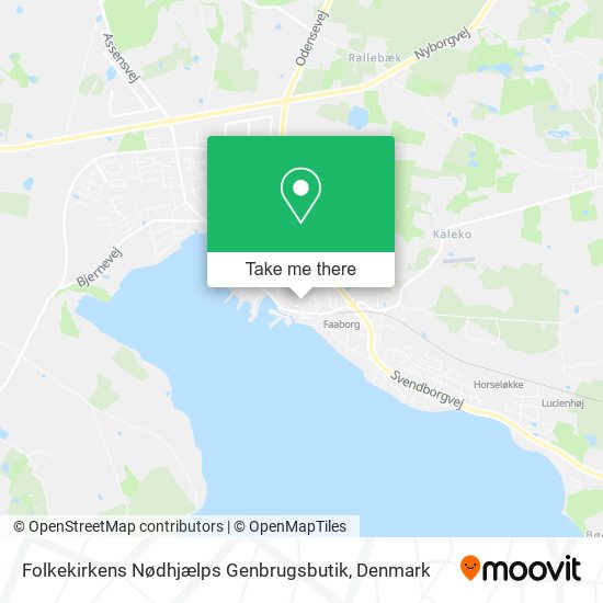 Folkekirkens Nødhjælps Genbrugsbutik map