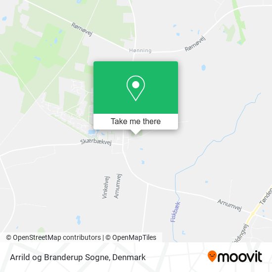 Arrild og Branderup Sogne map