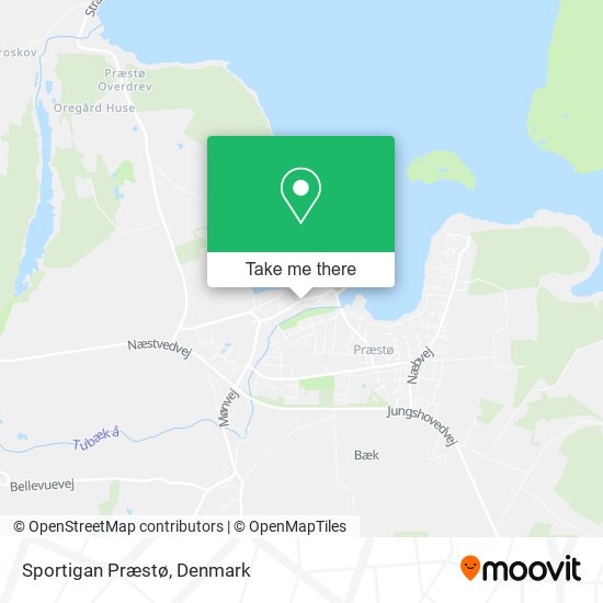 Sportigan Præstø map