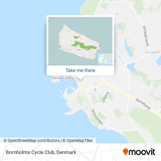 Bornholms Cycle Club map