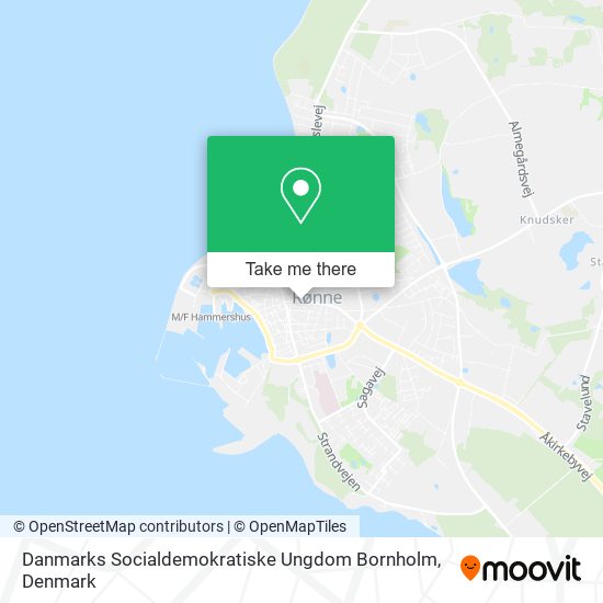 Danmarks Socialdemokratiske Ungdom Bornholm map