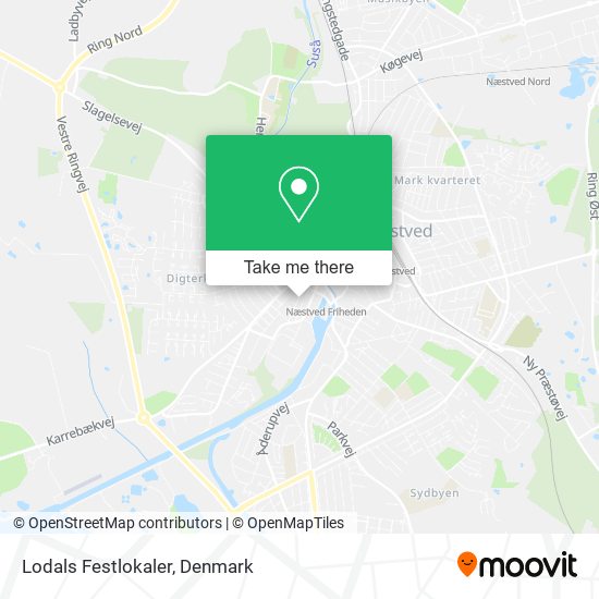 Lodals Festlokaler map