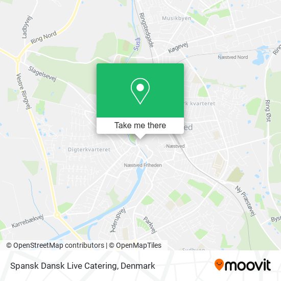 Spansk Dansk Live Catering map