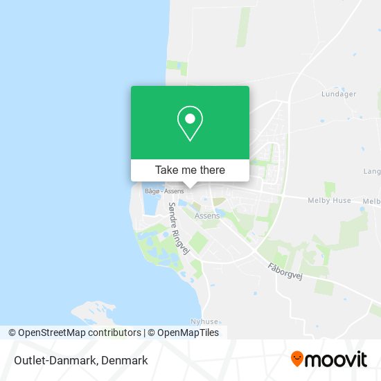 Outlet-Danmark map