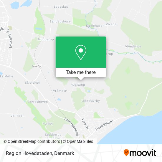 Region Hovedstaden map